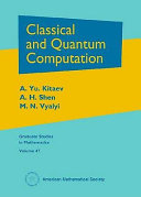 Cover of Classical and Quantum Computation