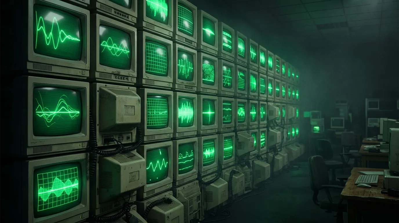 Crt monitor wall