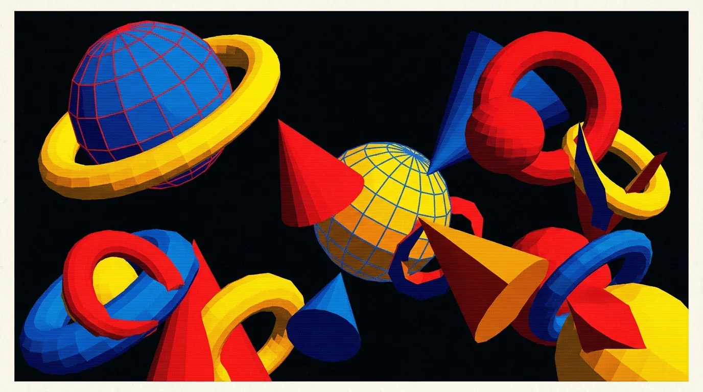 Flat shaded solids