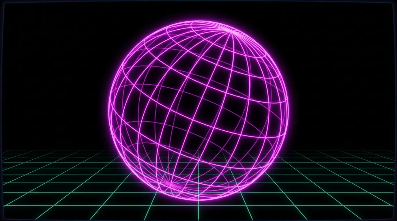 Wireframe globe