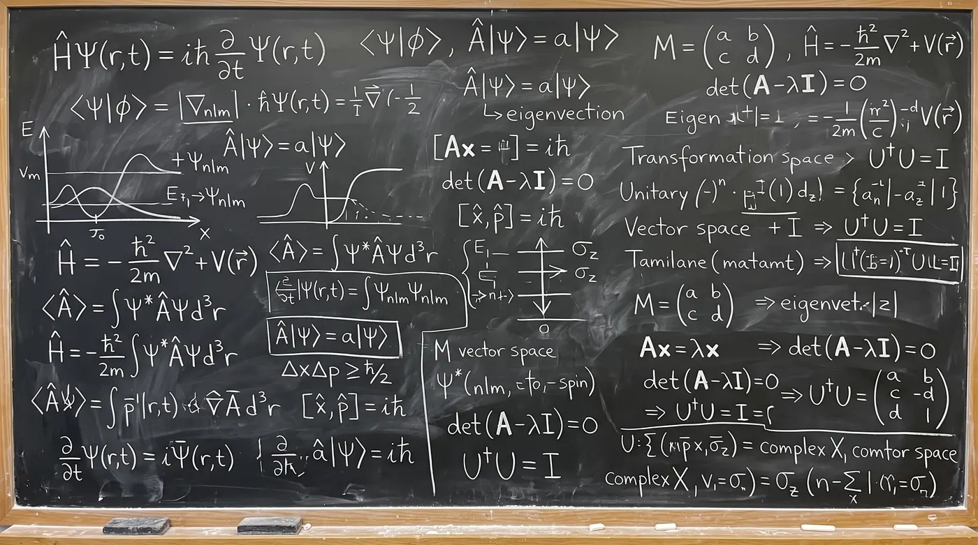 Chalk writing blackboard