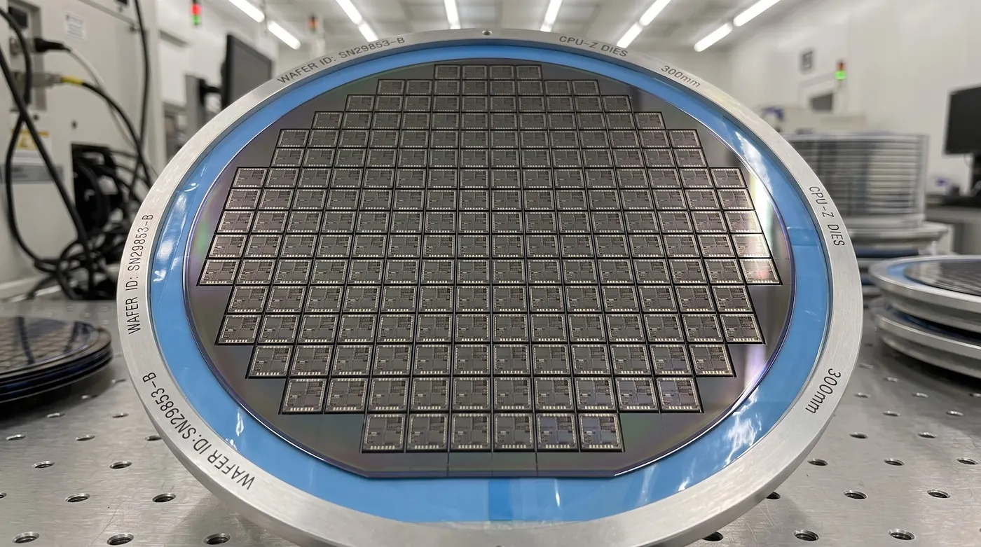 Silicon wafer cut cpu