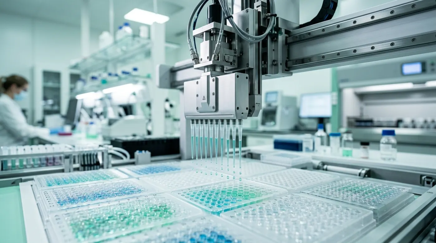 Genomics lab robot