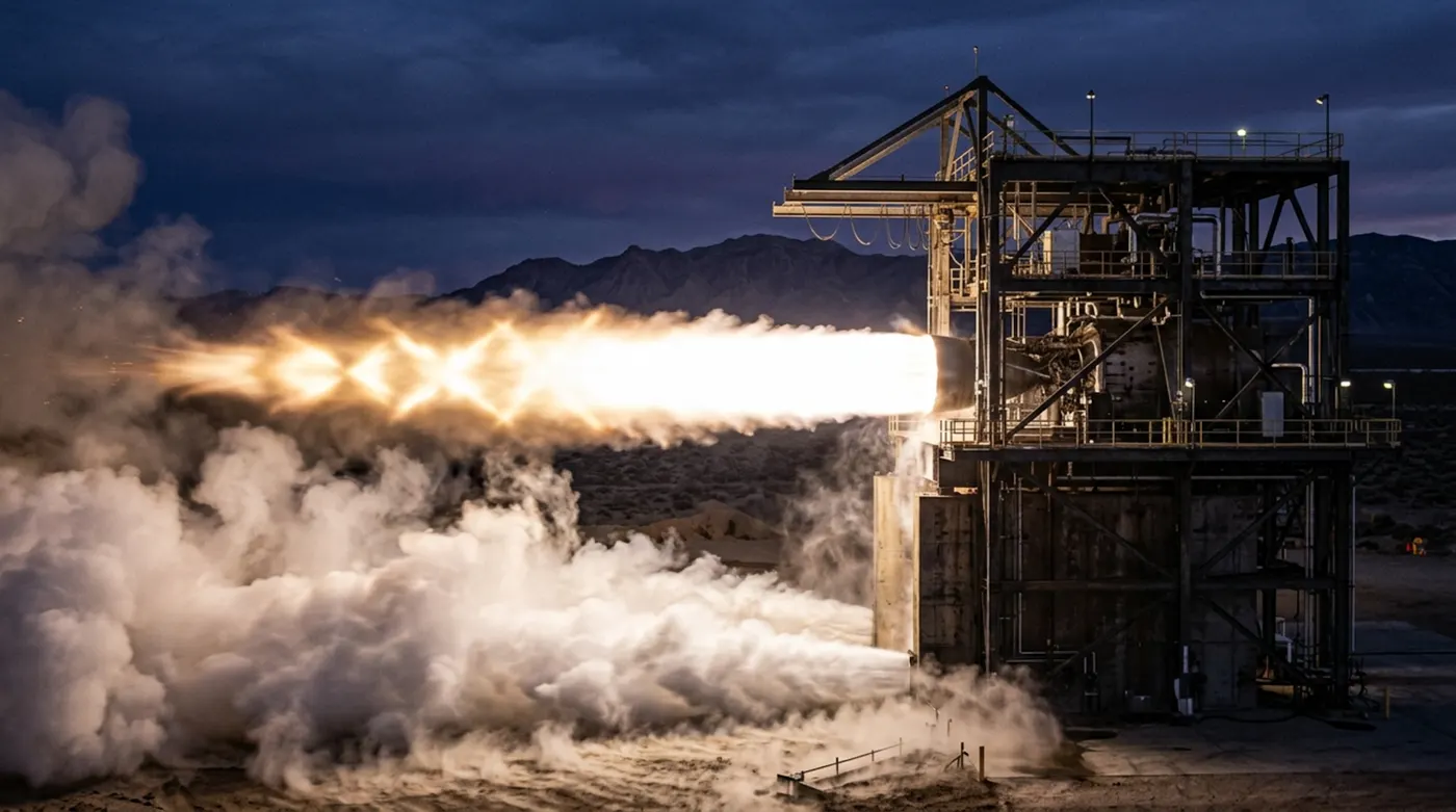 Rocket engine test