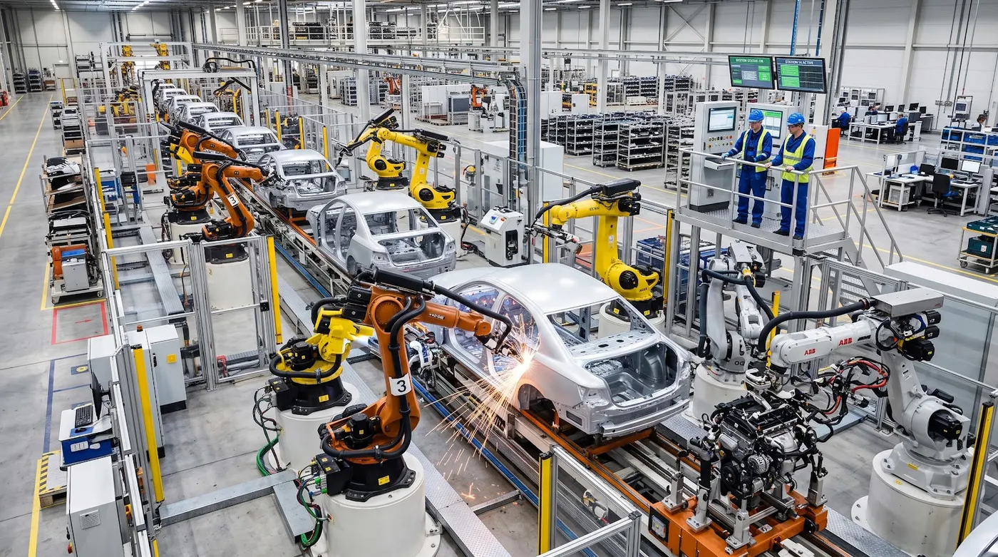 Robotic assembly line