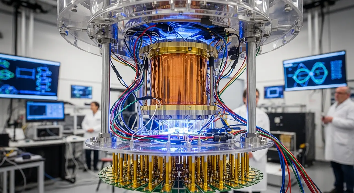 Real quantum computer hardware in a research laboratory